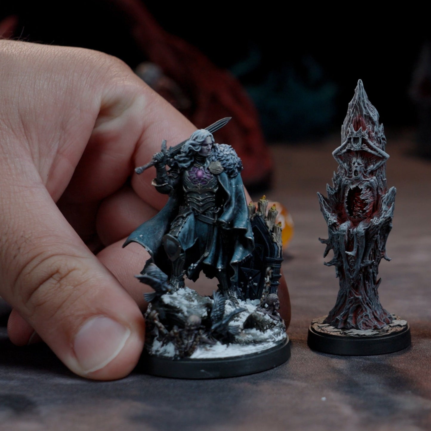 Vorendal Legion character miniature for Malediction tabletop game
