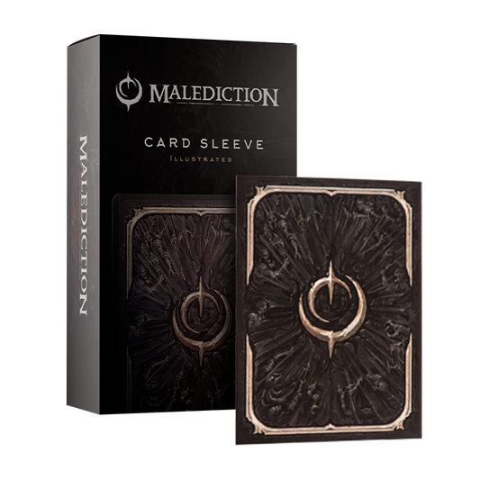 Malediction full art card sleeves with original game artwork