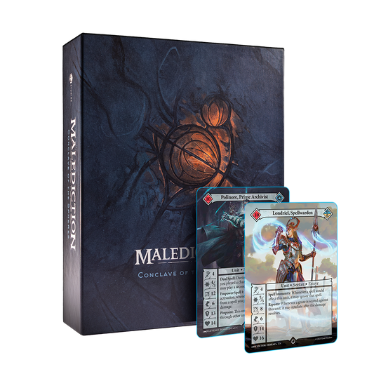 Conclave of the Spheres faction box for Malediction 3D printable card game