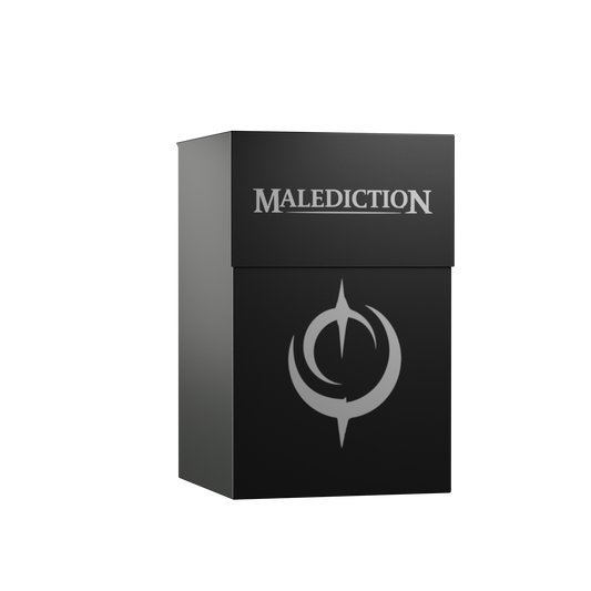 Malediction polypropylene deck box for card storage and protection