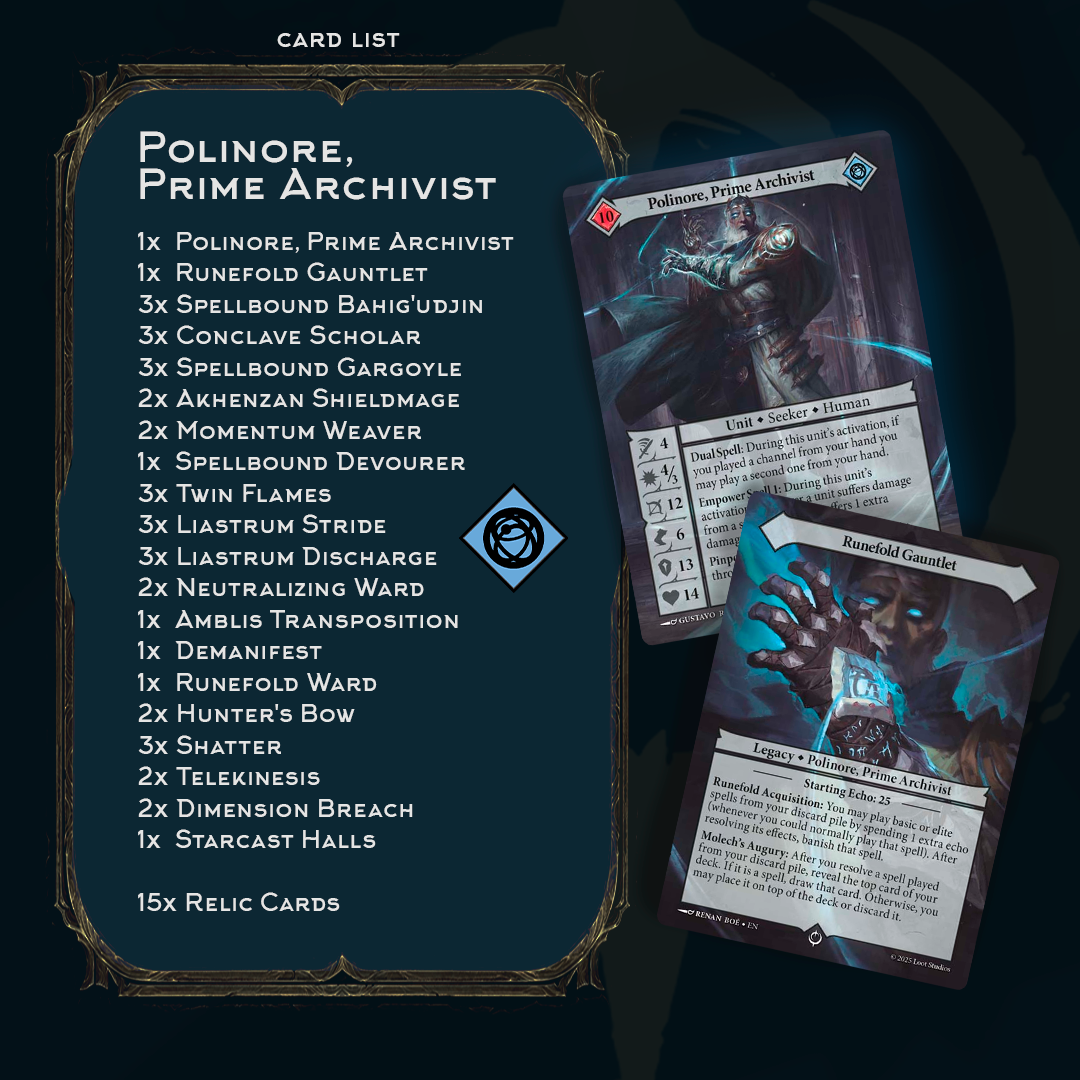Seeker Deck - Polinore, Prime Archivist
