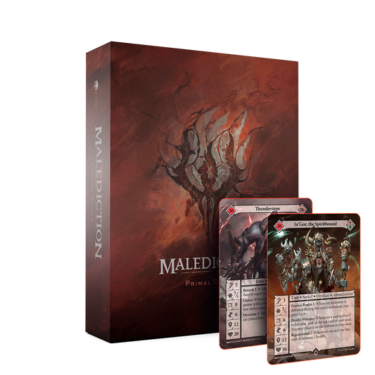 Primal Blood faction box for Malediction 3D printable card game