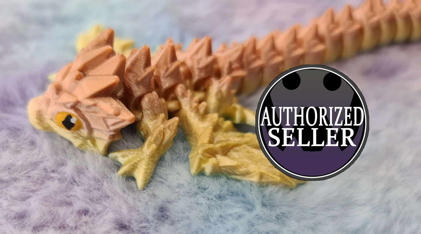 Articulated Long Tiny Crystal Dragon
