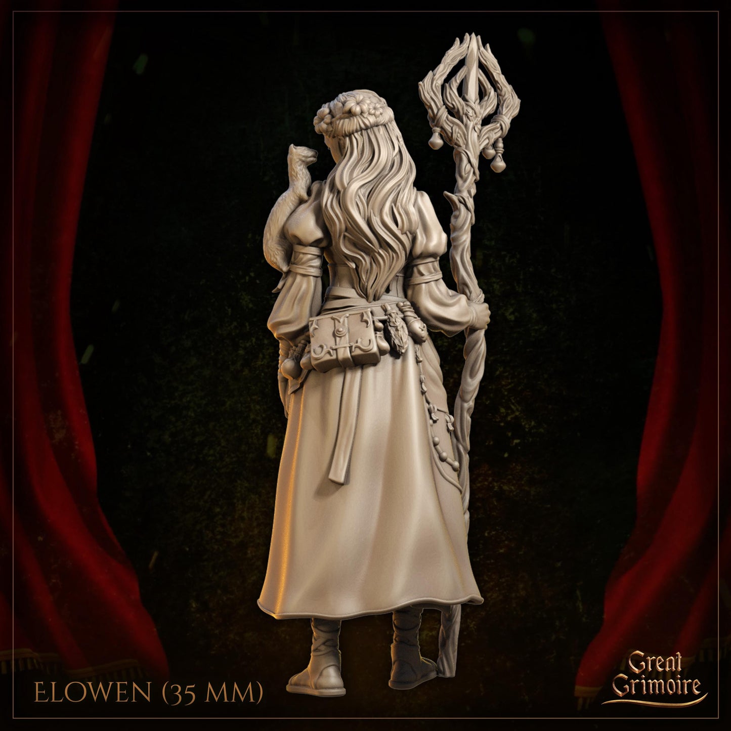 Elowen, the girl with a ferret