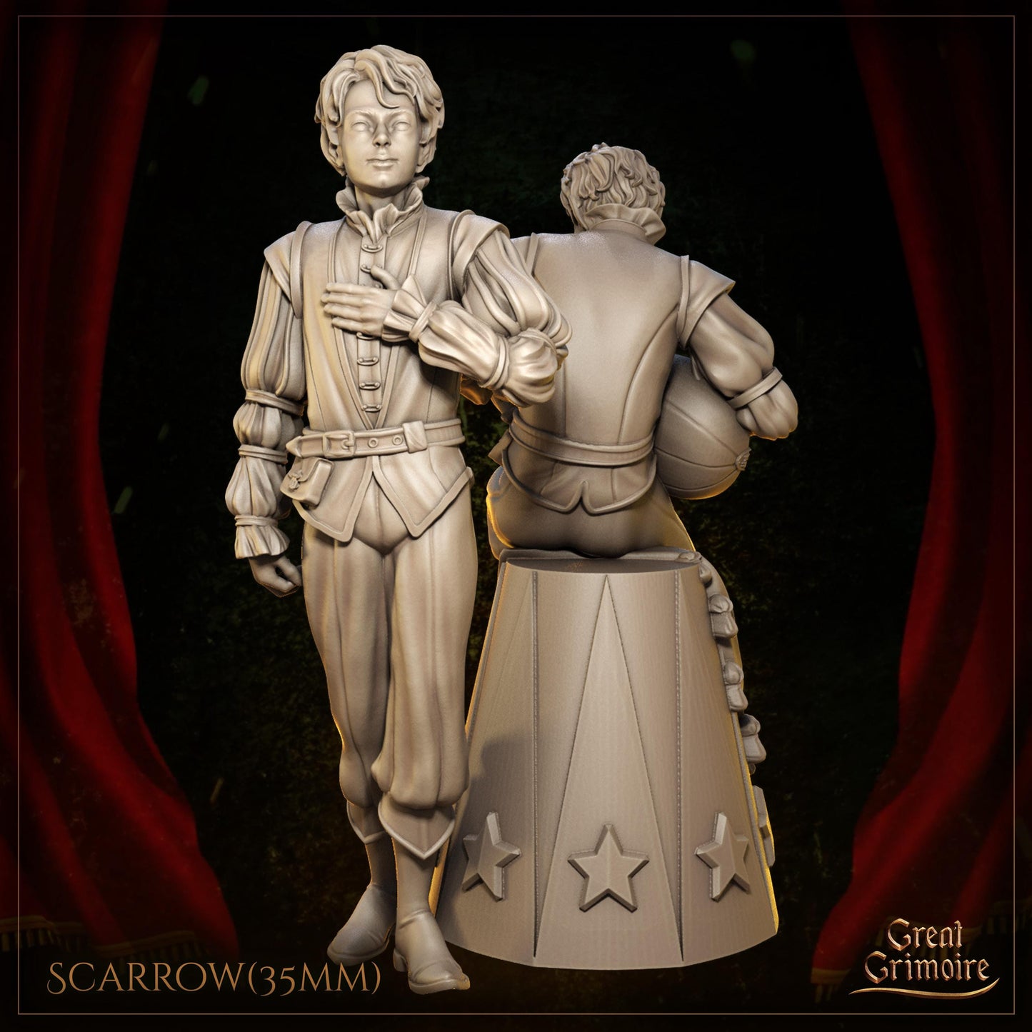 Scarrow, ever-smiling outcast