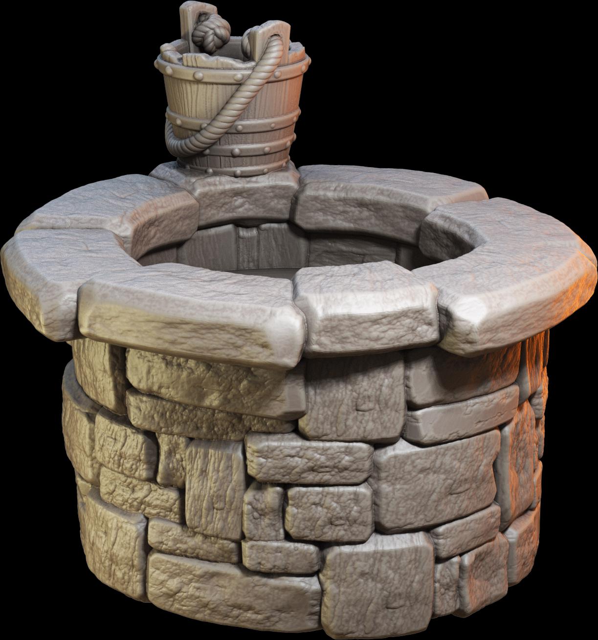 Village Gossip by the Well