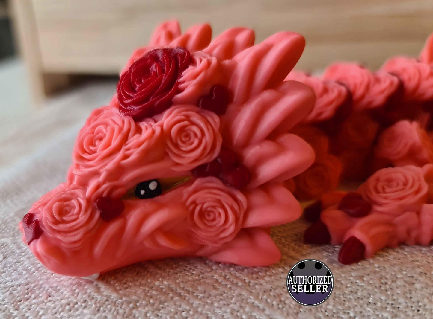 Articulated Rose Heart Dragon