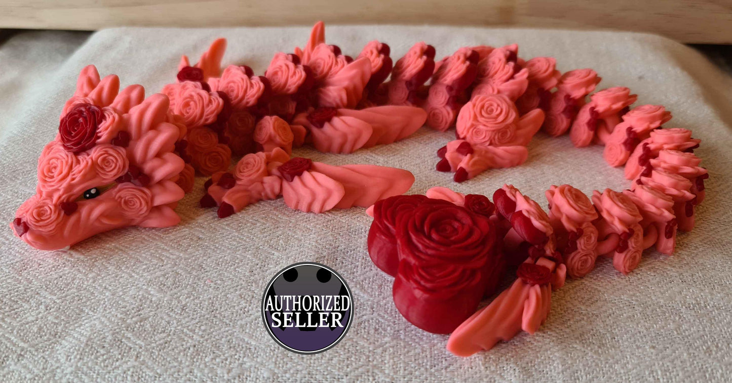 Articulated Rose Heart Dragon