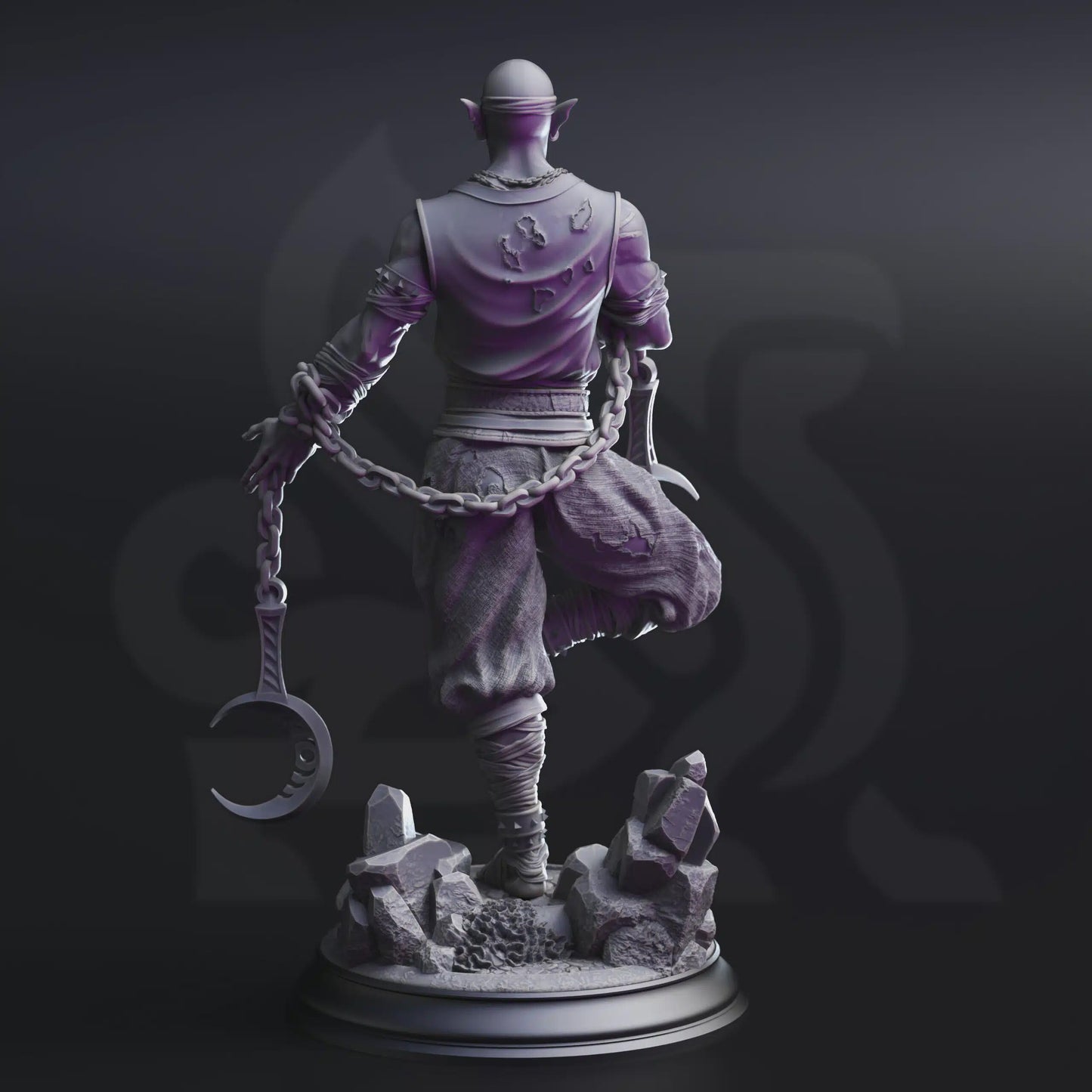 Uxas the Reborn – Drow Lunar Monk