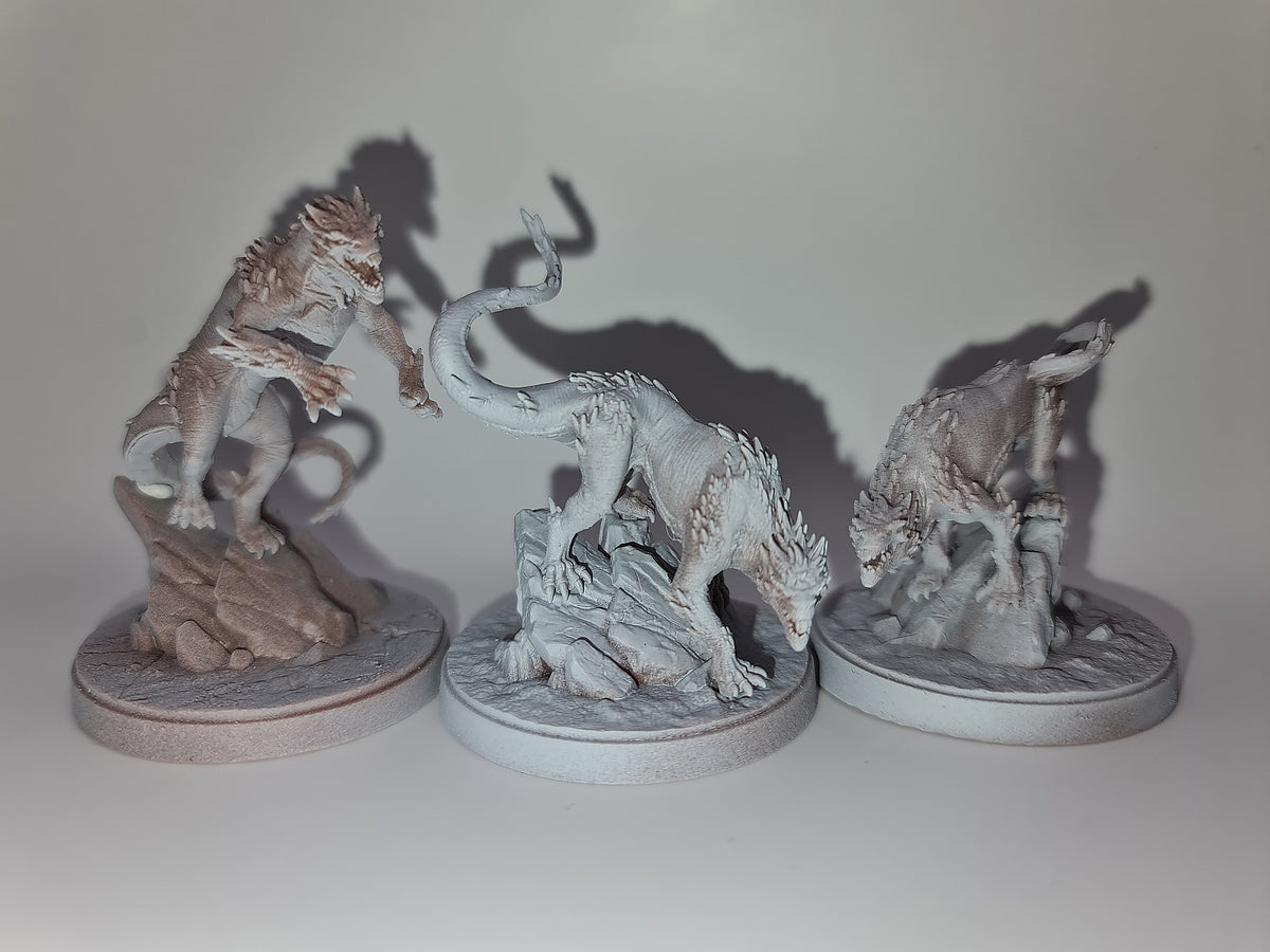 Miniature Pack - Thundersteps, a high-detail 3D printed resin RPG miniature by PrintCraft Creations – product image 3